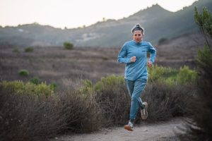 Best Running Pants - running trail in Patagonia Terrebonne Jogger