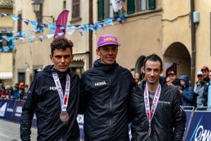 2025 Chianti Ultra Trail by UTMB 120k - mens podium - Jim Walmsley - Kilian Jornet - Vincent Bouillard