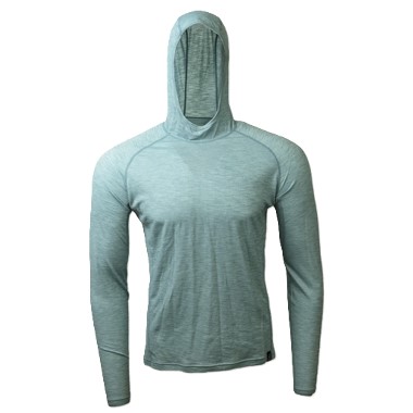 Best Sun shirt for Running - Outdoor Vitals Tern Ultralight Merino Wool Hoodie - product photo