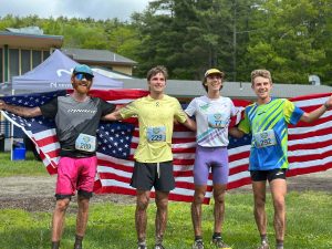 2025 U.S. Mountain Running Championships mens podium - Cam Smith David Norris Mason Coppi Taylor Stack