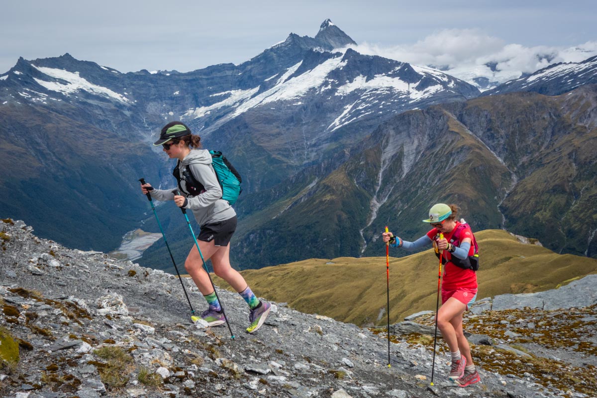 Long run with poles