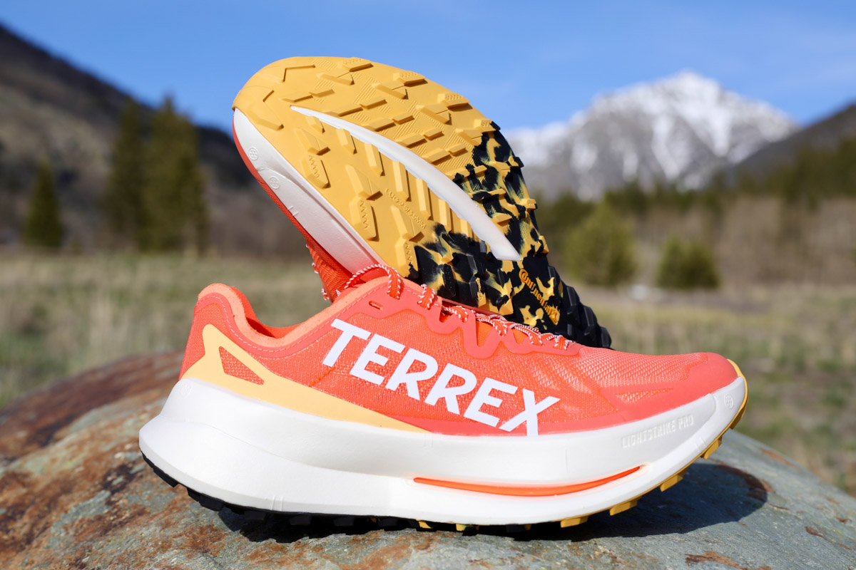 Best Road-to-Trail Shoes - close-up of adidas Terrex Agravic Speed Ultra