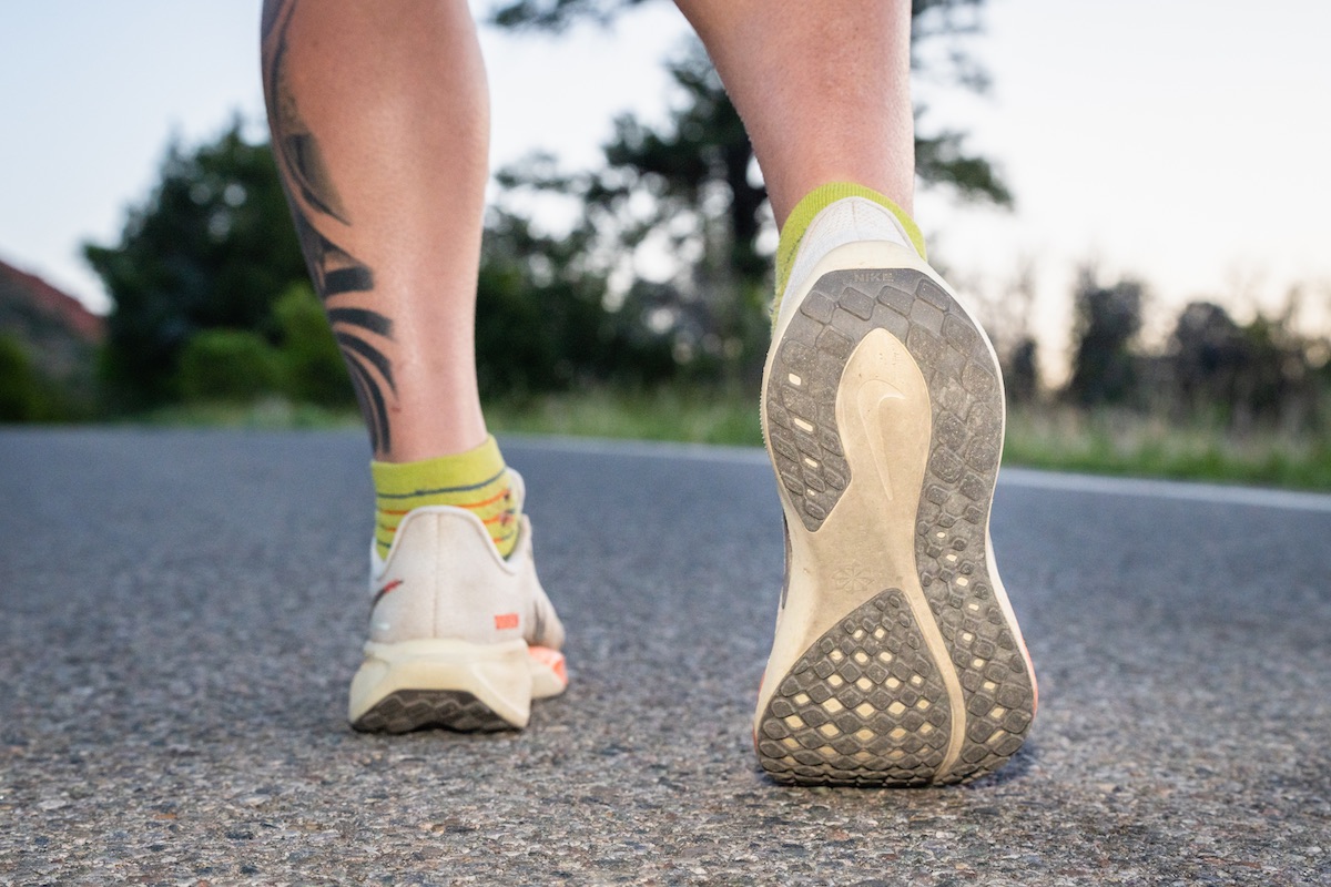 Best Road-to-Trail Shoes - close-up of Nike Pegasus 41 outsole