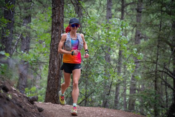 Amanda Basham - running on trail