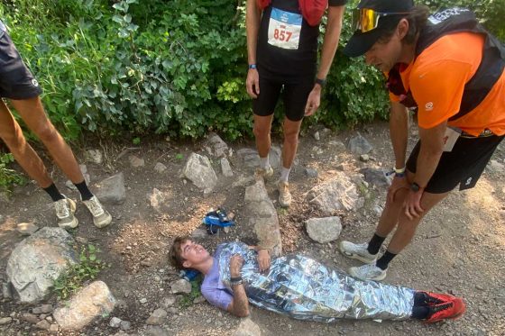 Majell Backhausen Scott Klingonsmith - 2025 Speedgoat 50k - on ground