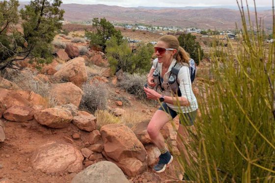 Rebecca Rick - 2025 Moab 240 Mile - women's leader 3 days in