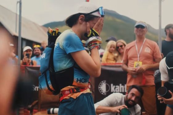Katharina film - Katharina Hartmuth - Overcome by emotion at the finish of the 2025 Hardrock 100