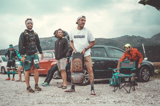 Translagorai Classic - cowbell at finish line