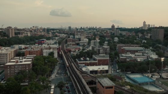 Bronx New York aerial shot - Pace Setters New York film