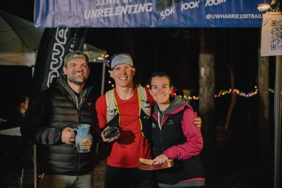 Chris Mershon, the 2025 Uwharrie 100 Mile men's winner.