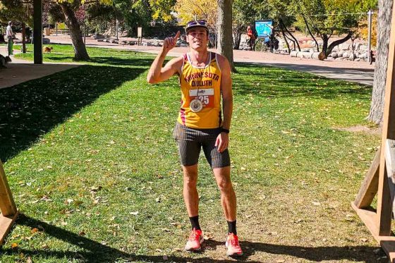 Isaac Overmyer - 2025 Bridge Burner 50k - Men's winner