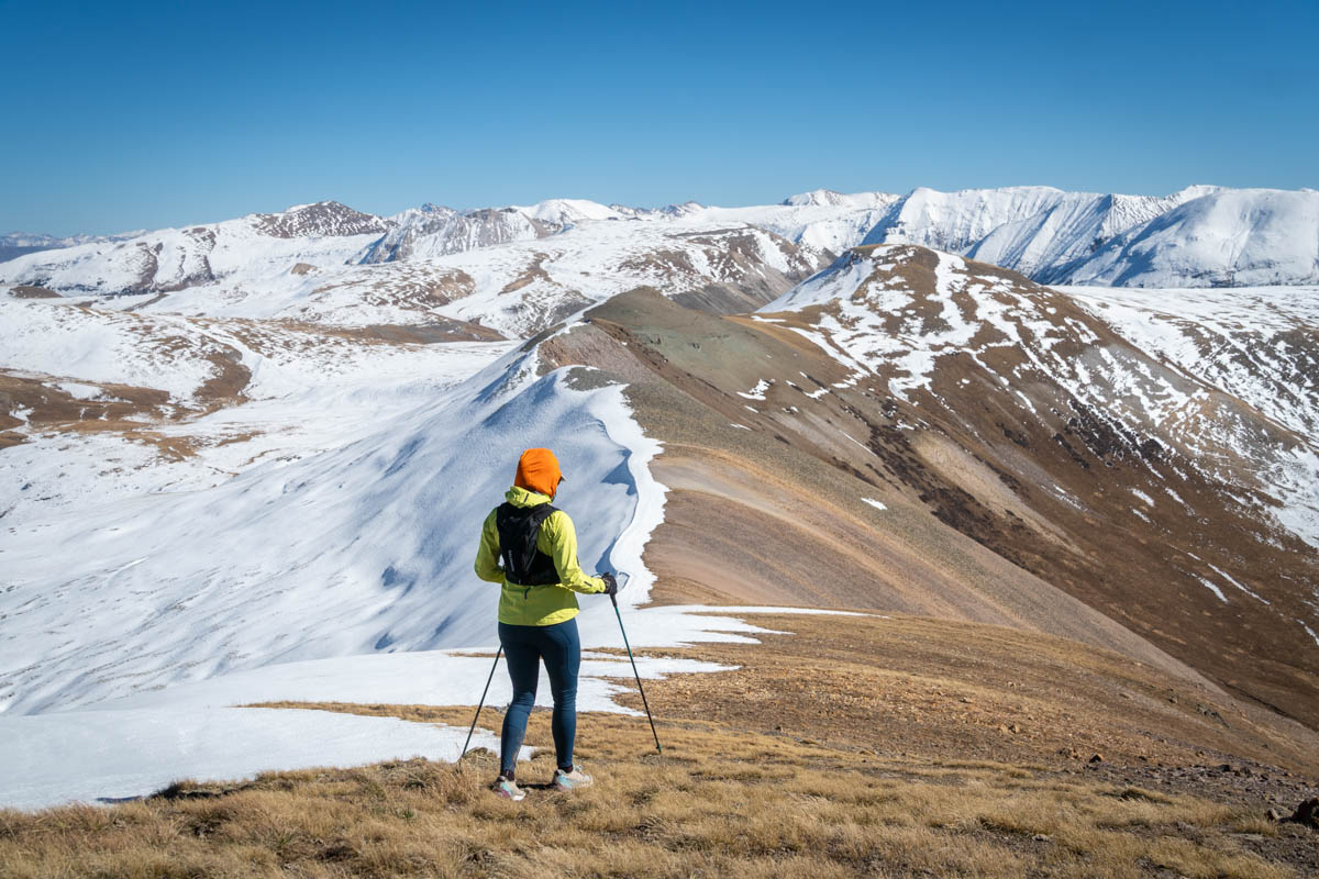Best Running Vest - testing vest in snow
