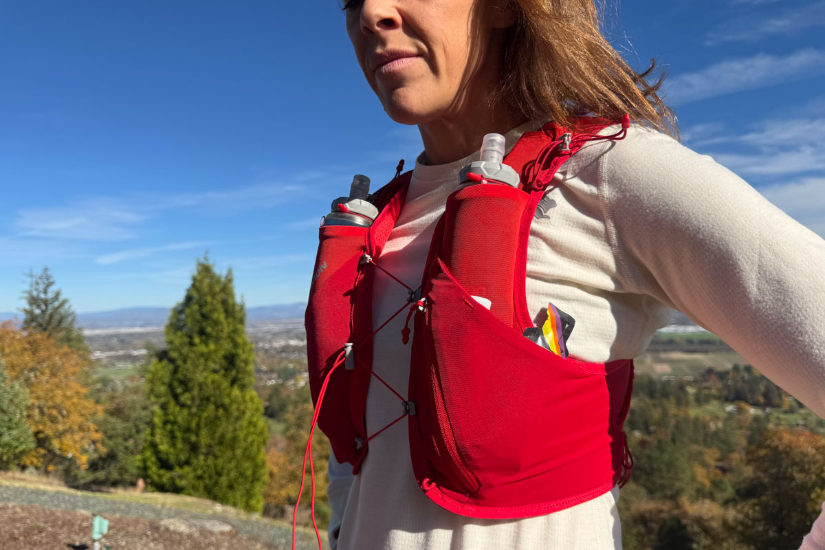 Best Running Vest - Salomon Adv Skin 5 with bottles