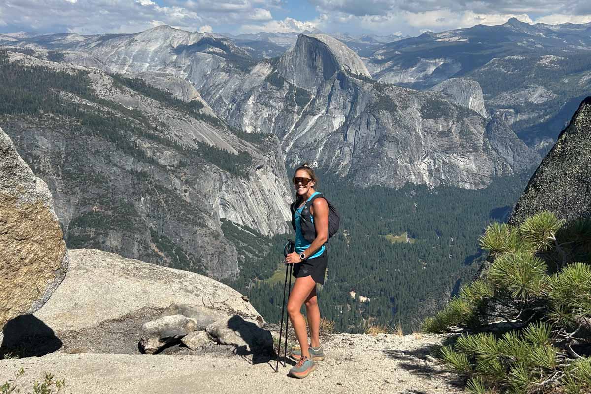Rabbit High Country - Annie Behrend in Yosemite - half dome