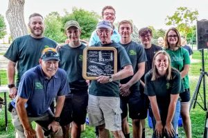 Snow Valley Peak aid station - boy scout troup