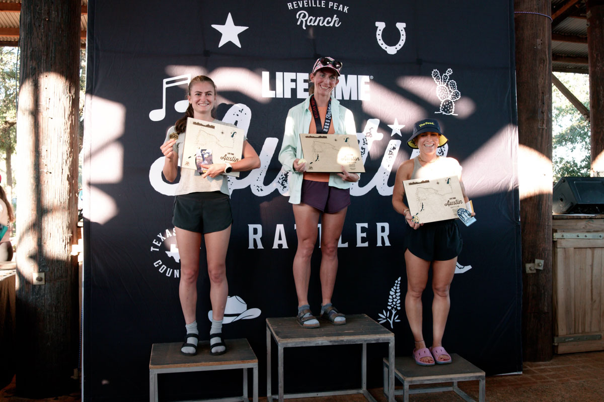 2025 Austin Rattler Run 50k - women's podium
