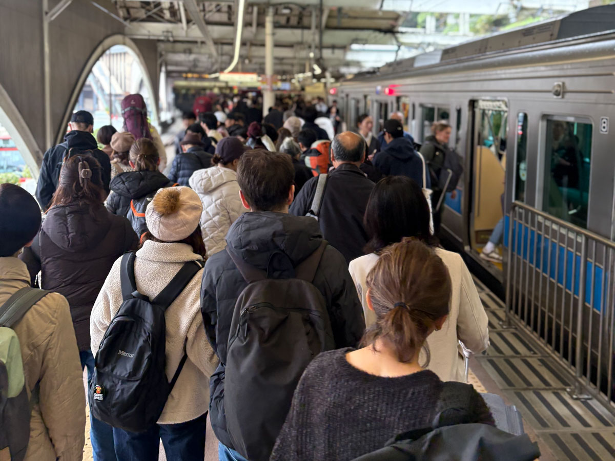 Zach Miller - commuter train in Japan