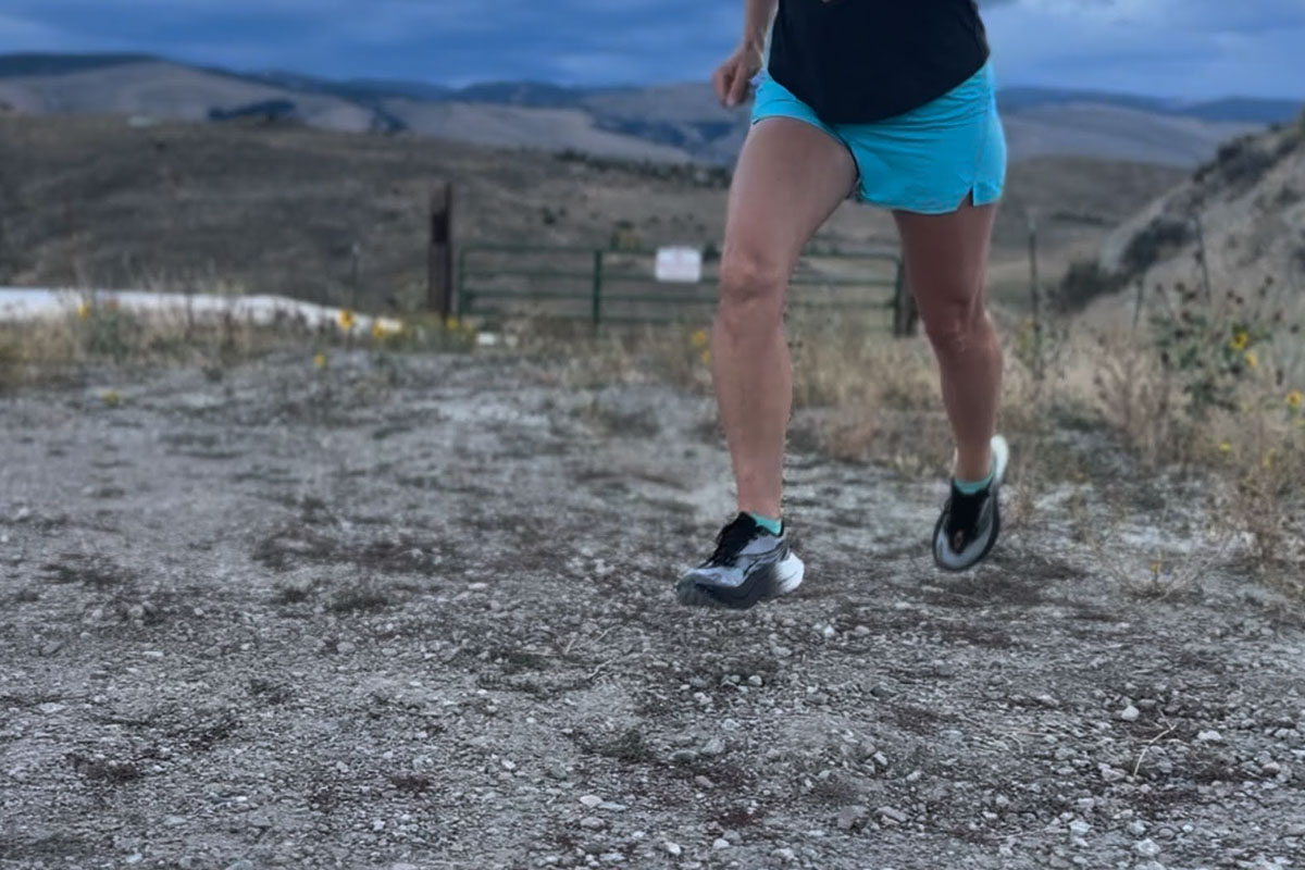 Gabe Joyes running in super shoes