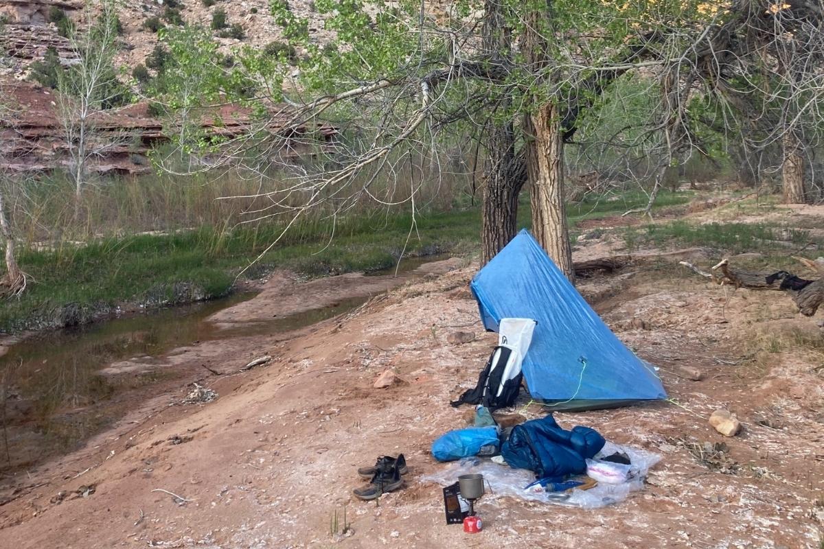 Best Ultralight Tents of 2025 Zpacks Hexamid Pocket Tarp in canyon country