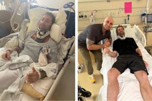 Patrick Yalon - in hospital after surfing accident