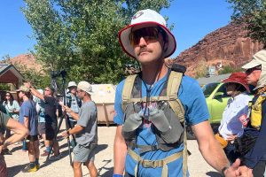 Patrick Yalon - start of Moab 240 Mile