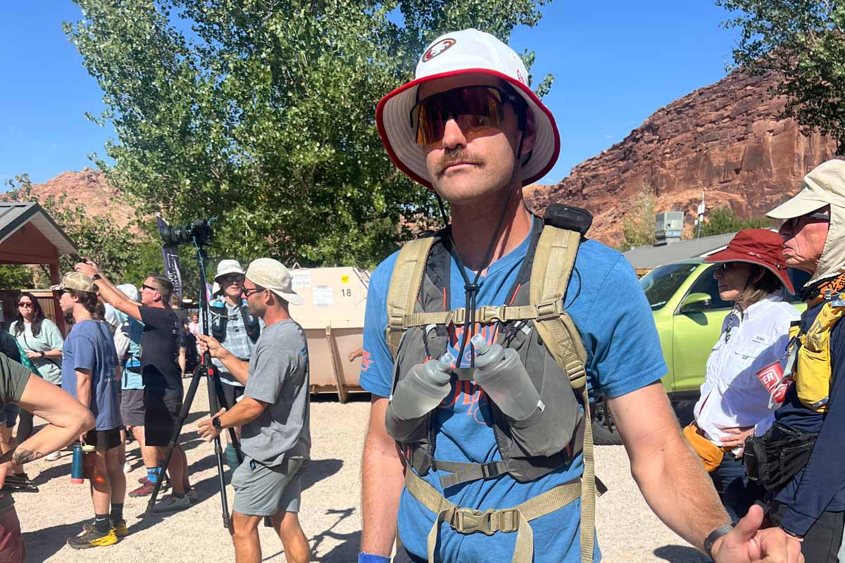 Patrick Yalon - start of Moab 240 Mile
