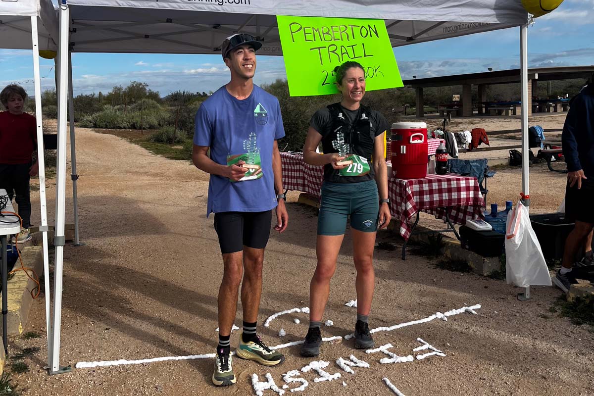 Jarred Ervin and Natalie Horn - 2026 Pemberton Trail 25k winners