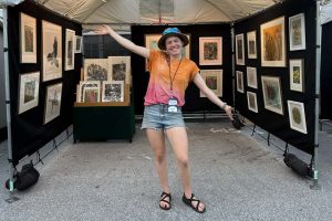 Abigail West - at art show