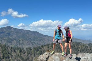 Abigail West and Michael Ross on run