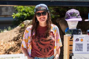 Abigail West wearing UltrAspire hat