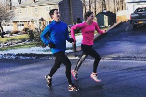 Sabrina Little - running with husband