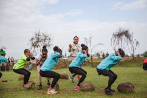 Girls Gotta Run Foundation - girls doing drills
