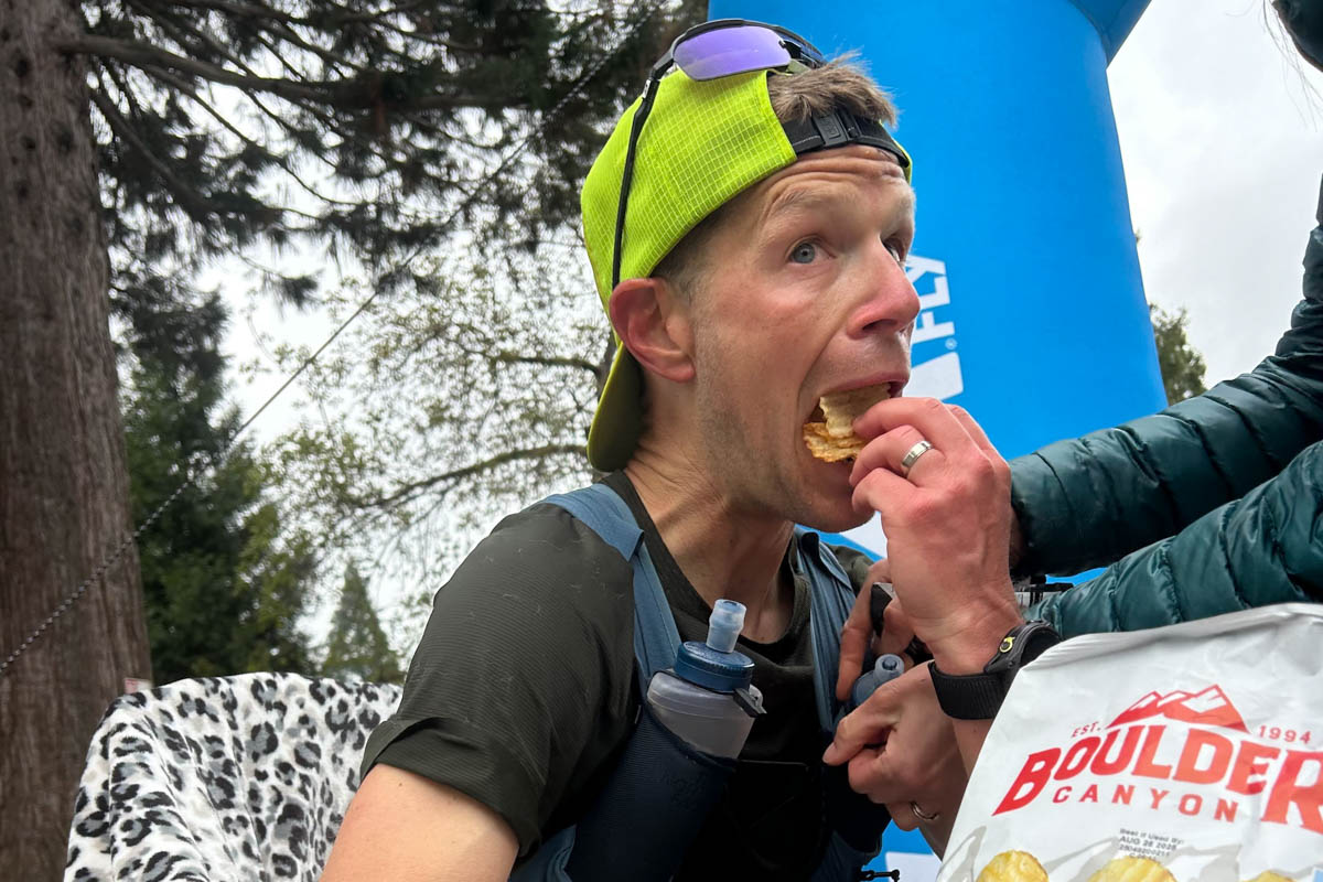 Gabe Joyes eating chips