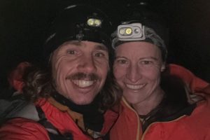 Zach Miller and Jess after getting engaged