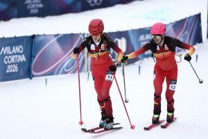 Oriol Cardona - Ana Alonso - 2026 Emily Harrop - 2026 Olympic Games Ski Mountaineering Mixed Relay - gold medal - bronze medal