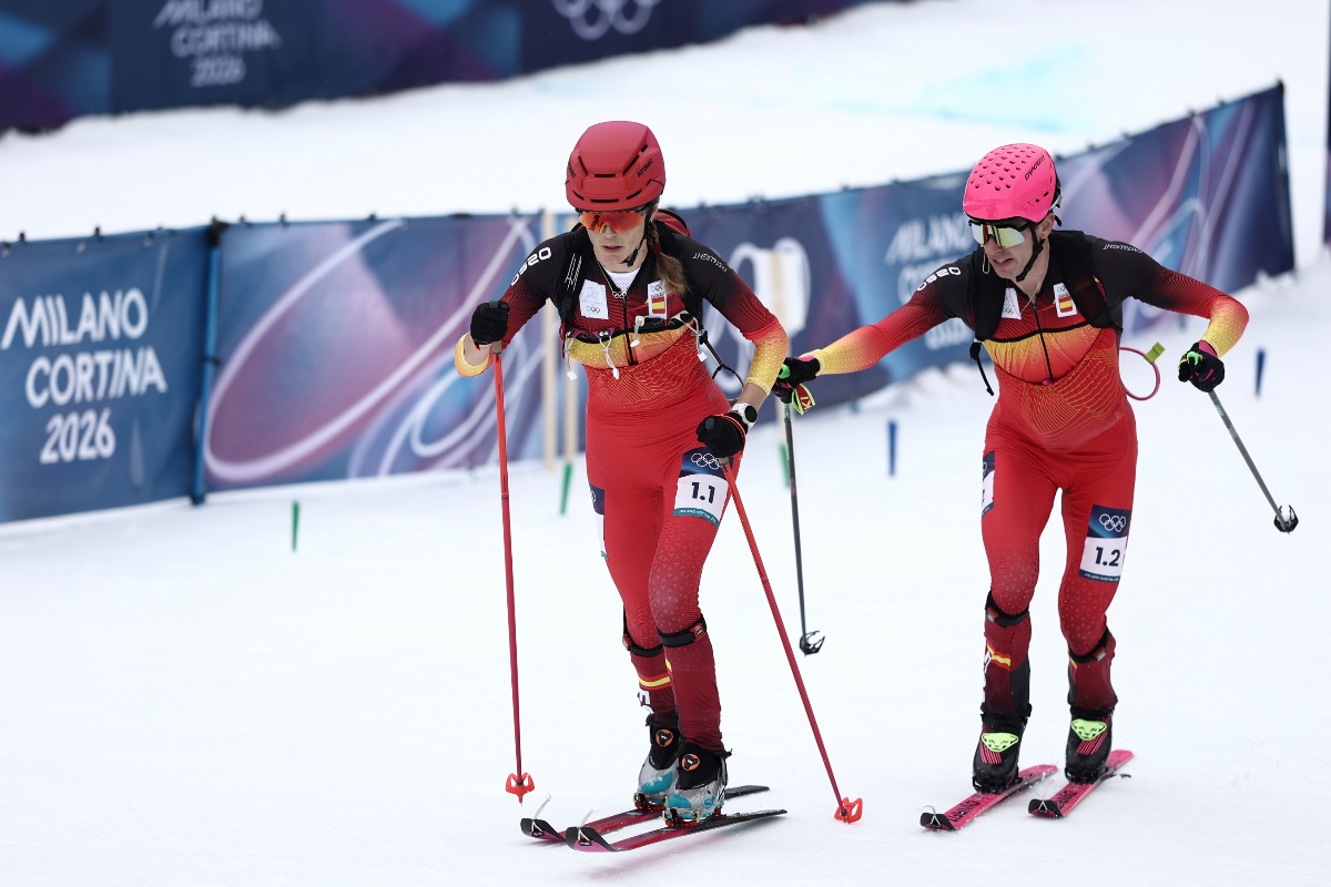 Oriol Cardona - Ana Alonso - 2026 Emily Harrop - 2026 Olympic Games Ski Mountaineering Mixed Relay - gold medal - bronze medal