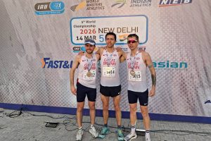 2025 IAU 50k World Championships - men's podium