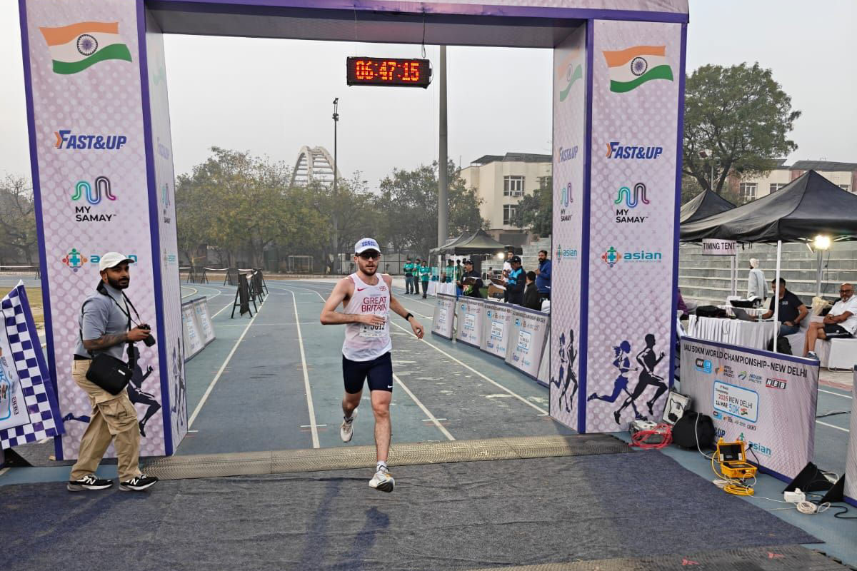 Charlie Davis - 2025 50k World Championships - men's second place