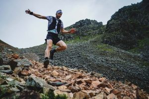 Damian Hall running downhill