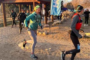 Jenny Joyes running Malan Peak RUFA