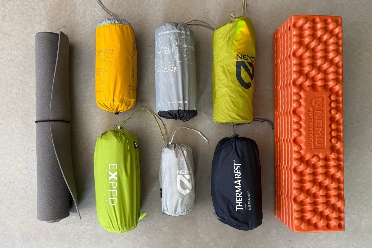 Best Ultralight Sleeping Pads - Sleeping Pad Packed Size