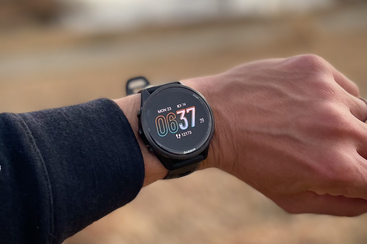 Garmin Forerunner 970 - on wrist