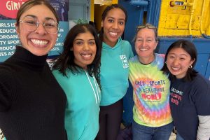 Sarah Lesko Bras for Girls - with her team