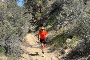 Zach Miller - running on trail