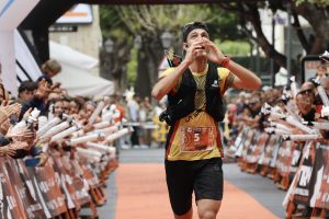 Nadir Maguet - 2026 Transvulcania Ultramarathon - third place at finish line