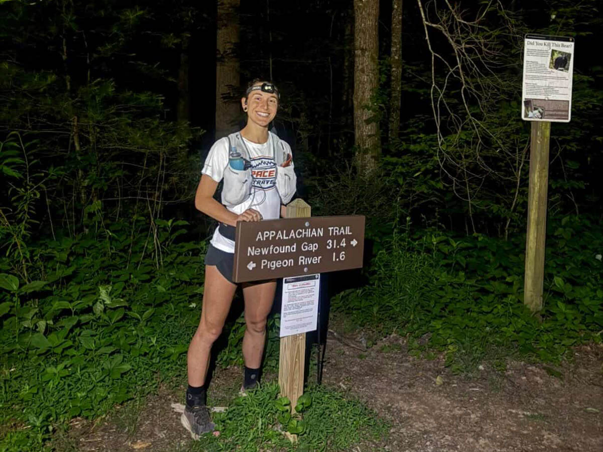 Deanna Doane - 2026 Smokies Challenge Adventure Run - start sign