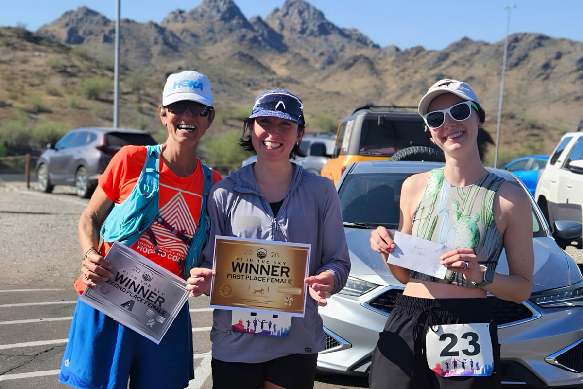 2026 Pi in the Sky women's podium