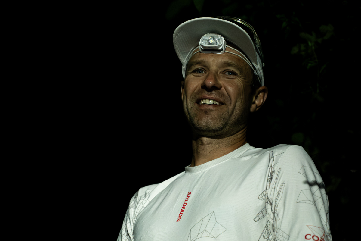 Francois D'Haene 2026 GR20 FKT night shot