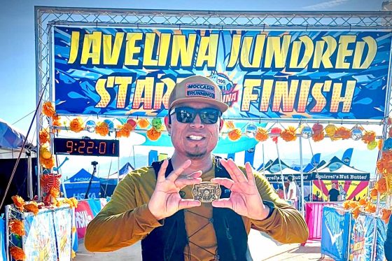 Harold Bennally 2025 Javelina 100 Mile finish