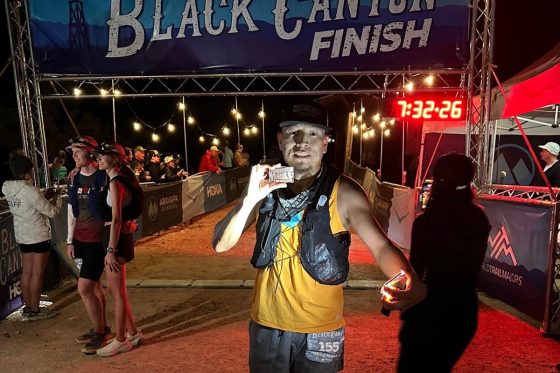 Harold Bennally Black Canyon 100k finish